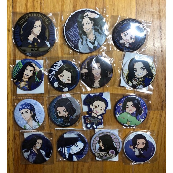 Tokyo Revengers Baji Can Badge Lot - Picture 1 of 1